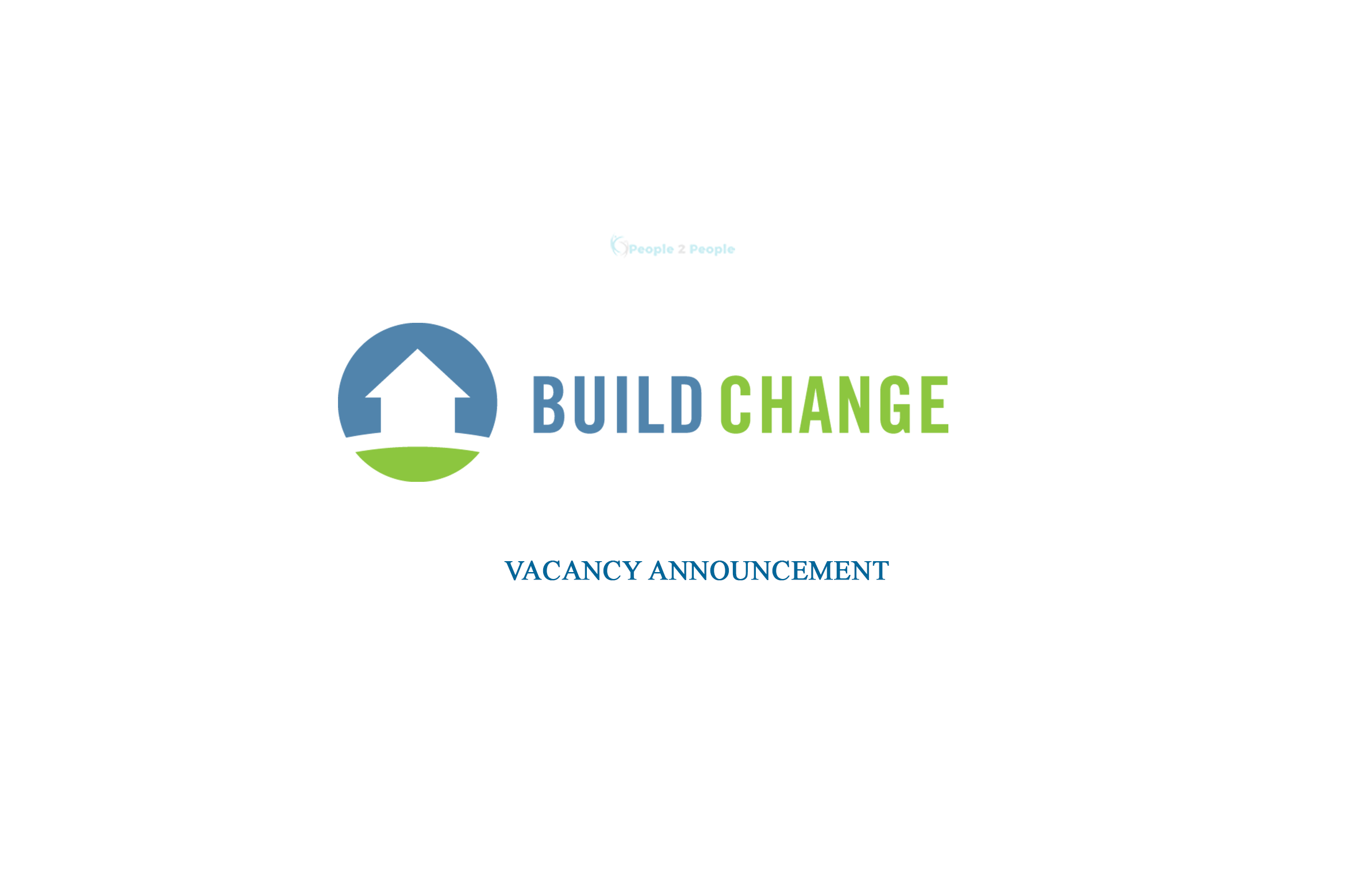 Career opportunity at Build Change